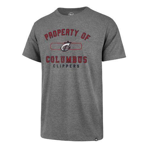 Columbus Clippers 47 Youth Property Of Super Rival Raglan Tee, Columbus Clippers
