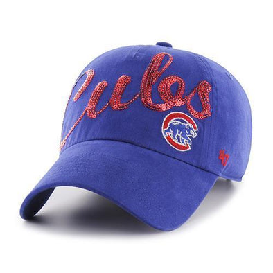 Chicago Cubs Women's Sparkle Script Cap