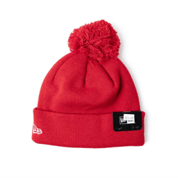 KNIT RED W/WHITE RC CAP