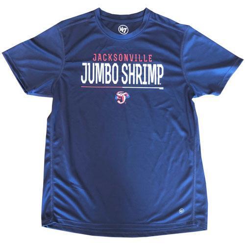 Jacksonville Jumbo Shrimp '47 Navy Microlite Tee