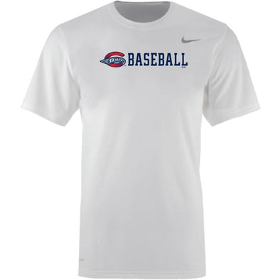 Greenville Drive Nike Drifit White Logo Baseball Tee
