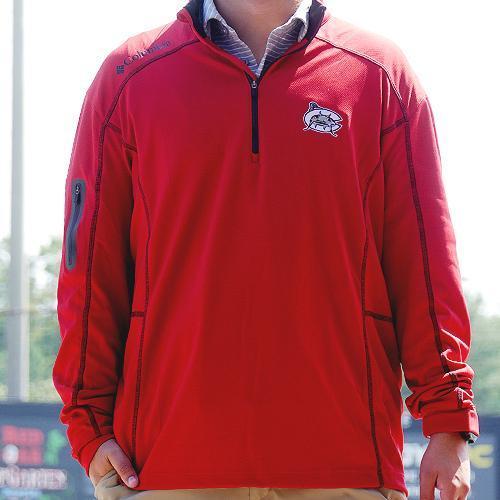 Carolina Mudcats Red Columbia Road Shotgun 1/4 Zip