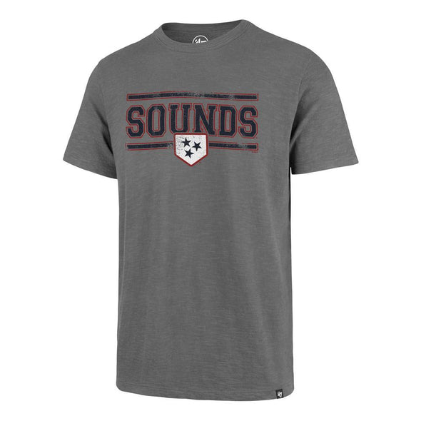 Nashville Sounds '47 Brand Wolf Grey Home Stand Scrum Tee