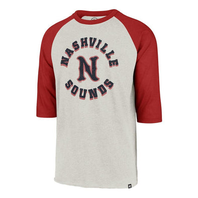 Nashville Sounds '47 Brand Sandstone & Red Retrospect Club Raglan T