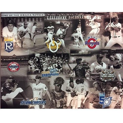 Omaha Storm Chasers 50th Season Player Logo Print