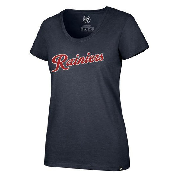 Tacoma Rainiers Navy 47' Women's Script Tee