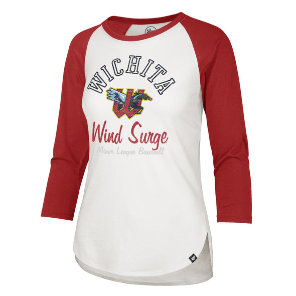 WOMENS ARCH SCRIPT SPLITTER RAGLAN