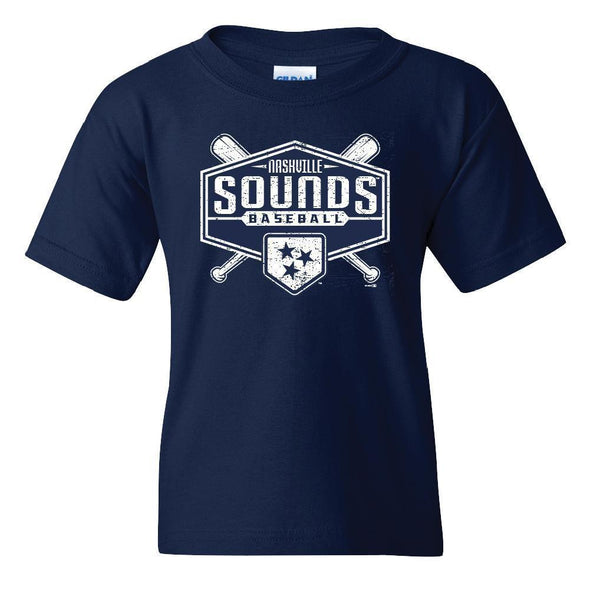 Nashville Sounds Youth Navy Far Tee