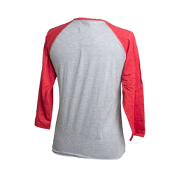 3/4 SL LADIES RED RAGLAN