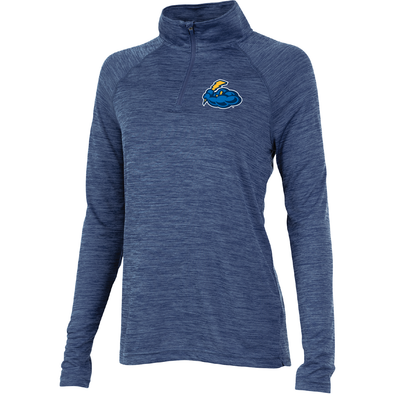 Women's Navy Space Dye Performance Pullover