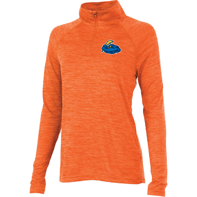 Women's Orange Space Dye Performance Pullover