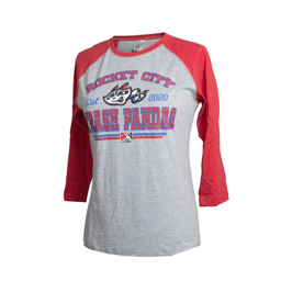 3/4 SL LADIES RED RAGLAN