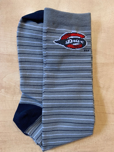 Greenville Drive OC Sport Gray Stripe Dress Sock