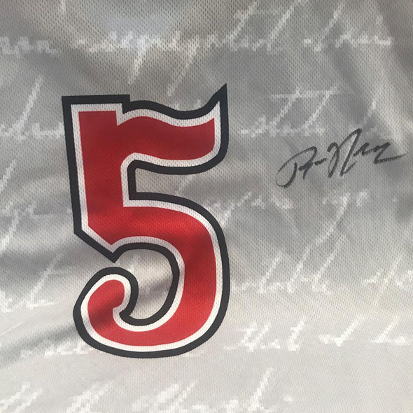 Barons Game Worn "MLK" Signed Jersey