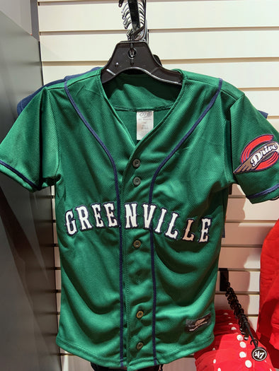 Greenville Drive OT Sports Youth Green Sunday Jersey