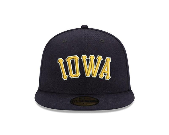 Iowa Oaks Official On-Field Cap, Navy/Gold