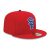 New Era 59Fifty South Bend Cubs On Field Red Cap