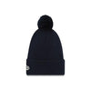 NEW ERA STRIPERS NAVY KNIT POM HAT