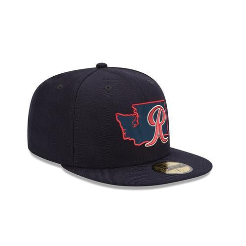 Tacoma Rainiers 59Fifty Navy State Cap
