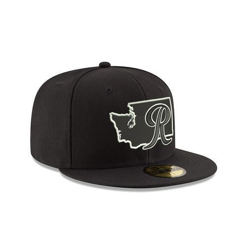 Tacoma Rainiers 59Fifty Black State Cap