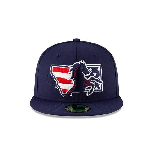 Billings Mustangs New Era 5950 Patriotic Fitted Cap