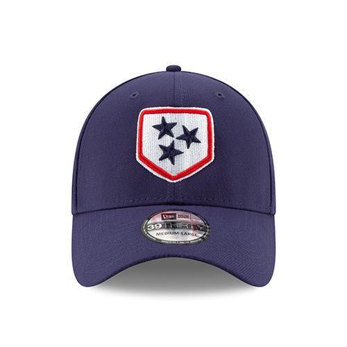 Nashville Sounds New Era 3930 Light Navy Plate Logo Hat