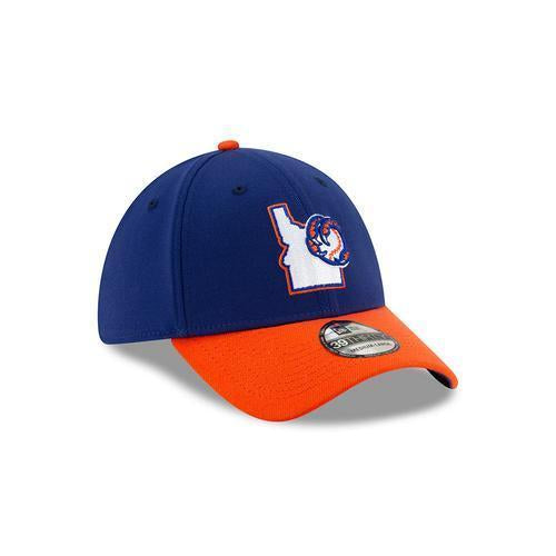MEN'S BOISE HAWKS BLUE AND ORANGE STATE LOGO 39THIRTY CAP