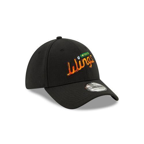 Buffalo Bisons Wings 3930 Black Script Cap