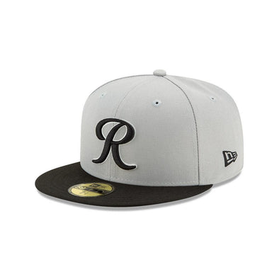 Tacoma Rainiers 59Fifty Gray and Black R Cap