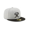Tacoma Rainiers 59Fifty Gray and Black R Cap