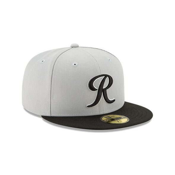 Tacoma Rainiers 59Fifty Gray and Black R Cap