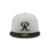 Tacoma Rainiers 59Fifty Gray and Black R Cap