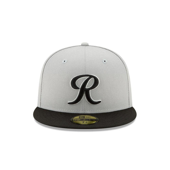 Tacoma Rainiers 59Fifty Gray and Black R Cap