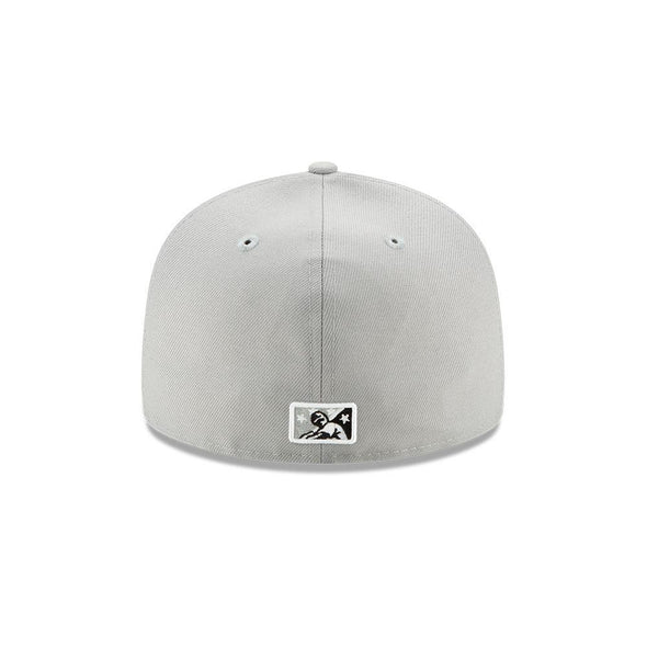 Tacoma Rainiers 59Fifty Gray and Black R Cap