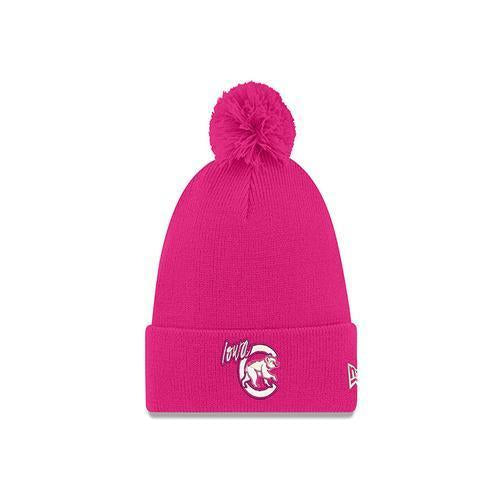 Iowa Cubs Women's Knit Pom, Passion Pink
