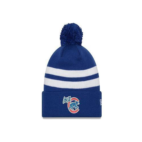 Iowa Cubs Two Tone Topstripe Knit Pom, Royal