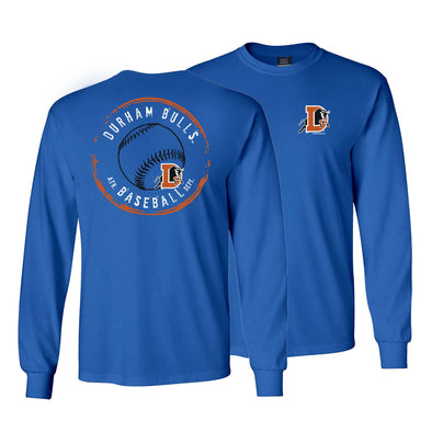 Durham Bulls Royal Stamp Long Sleeve