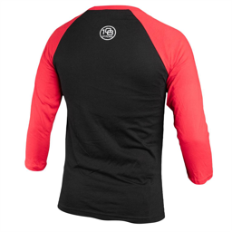 108 Long Sleeve Raglan Black/Red