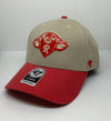 Rochester Red Wings Tan/Red Adjustable Cap