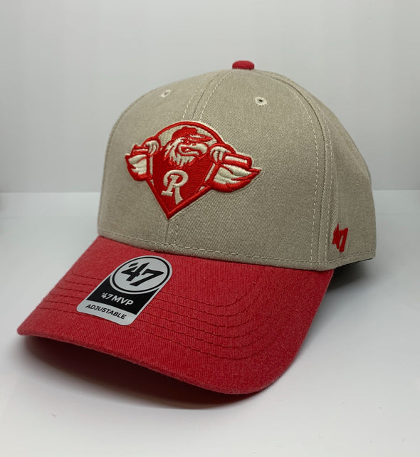 Rochester Red Wings Tan/Red Adjustable Cap