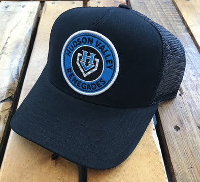 Hudson Valley Renegades Cap (American Needle)-"Patagonia" Style Black Trucker Hat