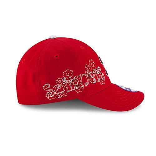 Lowell Spinners New Era Youth Red Glitter Stitch 9Twenty Cap