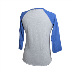 3/4 Sleeve Ladies Blue Raglan