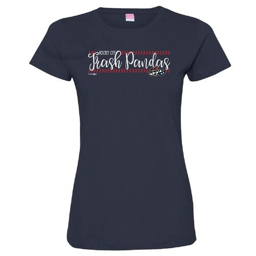 Ladies Navy Stitch Tee