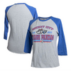 3/4 Sleeve Ladies Blue Raglan