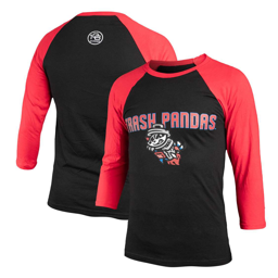 108 Long Sleeve Raglan Black/Red