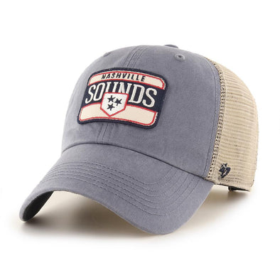 Nashville Sounds '47 Brand Navy Fluid Two Tone Plate Logo Clean Up Hat