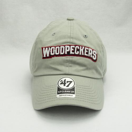 Fayetteville Woodpeckers Script 47 Brand Hat Khaki