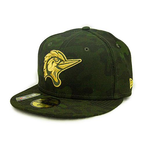 Fayetteville Woodpeckers New Era 59Fifty Armed Forces Camo Hat