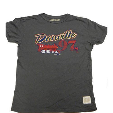 Danville Braves Danville 97s Retro Brand Tee - Charcoal